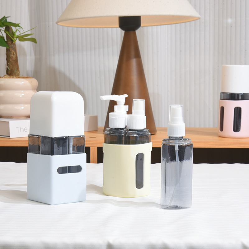 Portable Travel Bottle Set Travel Containers Dispenser for Toiletries Travel Shampoo Bottles for Cosmetic Conditioner and Lotion