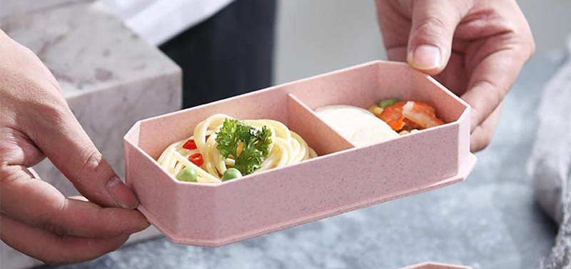 Two Stackable LeakProof Bento Box Lunch Contain