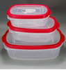Keep Fresh rectangle Plastic food box set of 3