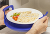 Microwave Caddy Protects Fingers from Burns and Collect Spills, Boil-Overs