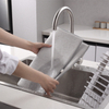 Dish Drying Rack Space-Saving Kitchen Organizer with Drainboard Utensil Holder Dish Drainer