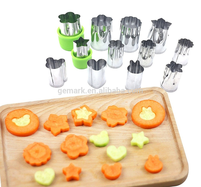 fruit and vegetable tool Mini Cookie Cutter Stainless Steel Cake Cutters For Kids