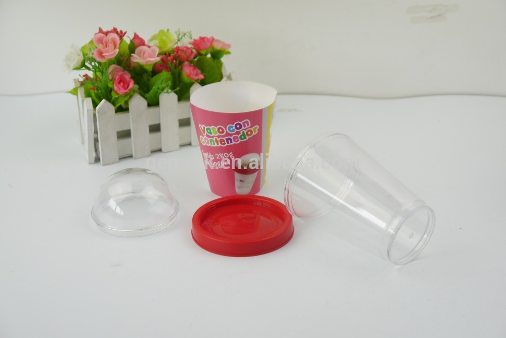 ice cream cup with snack top Dipping cone Snack box