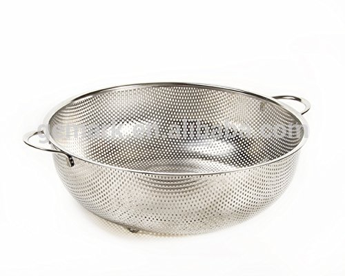 basket strainer drainage stainless steel Colander Vegetable drainer Stainless Steel 5-Quart Micro-Perforated Colander