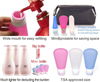 Silicone Travel Bottles for Shampoo Conditioner Lotion Face Body Wash Empty Container