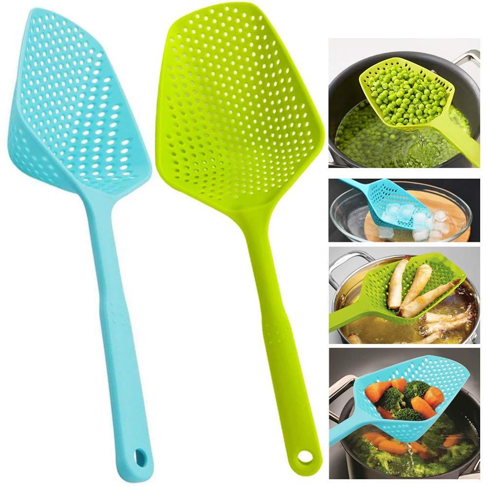Scoop Colander Strainer Slotted spoon Extra Large Deep Frying/Blanching Colander Style Scoop with Holes