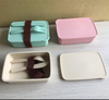 Bamboo Fiber Lunch Box Single-layer Food Storage Container Tableware