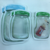 Mason Jar spring lid Food Storage Zipper Bag Snack Bag Preservation Bags Airtight Seal Reusable bag