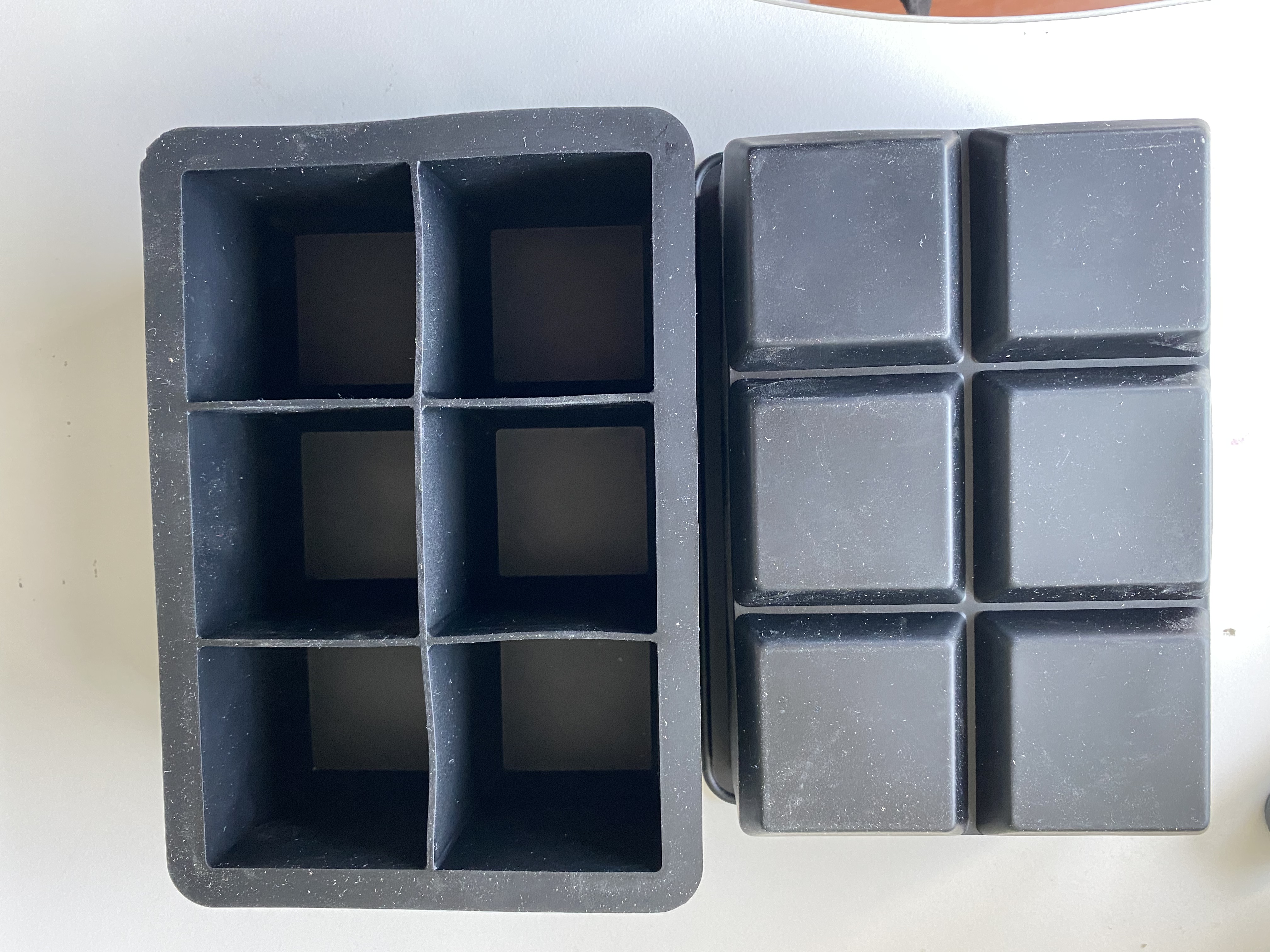 Large Ice Cube Trays for Whiskey Silicone Tray Set 