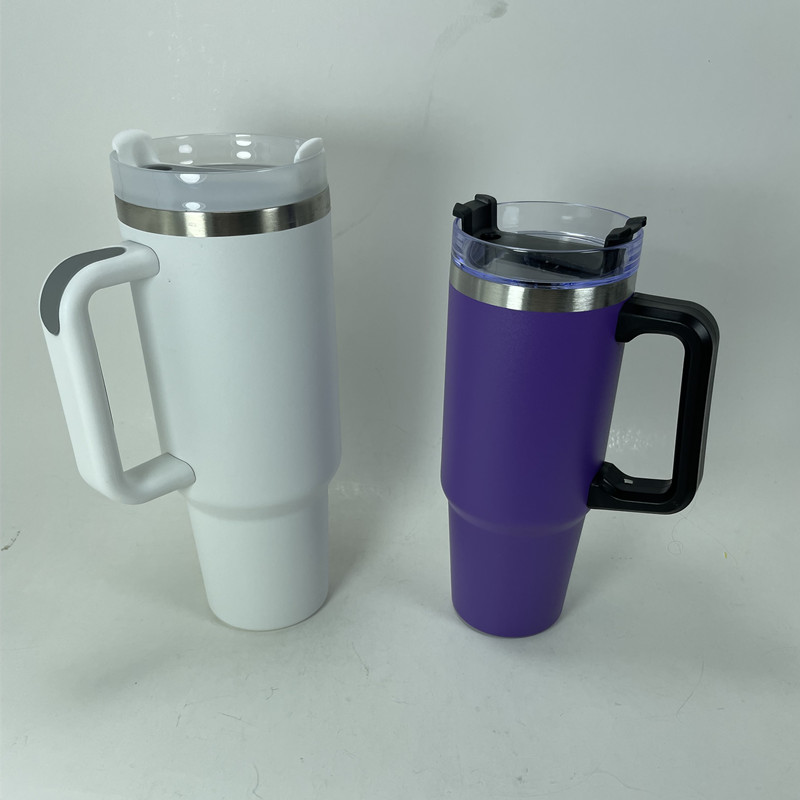30 40 oz Tumbler with Lids and Straws Water Bottle Stainless Steel Insulated Coffee Tumbler Travel Mug Cup