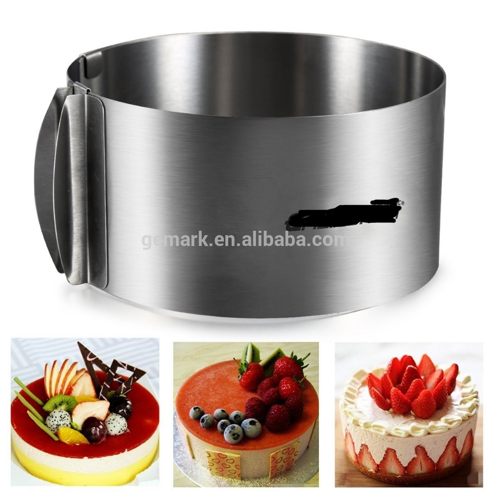 cake tool Baking mold Cake Ring 12 Inch Adjustable Retractable Stainless Steel Ankoow Circle Round Mousse Tiramisu Mold