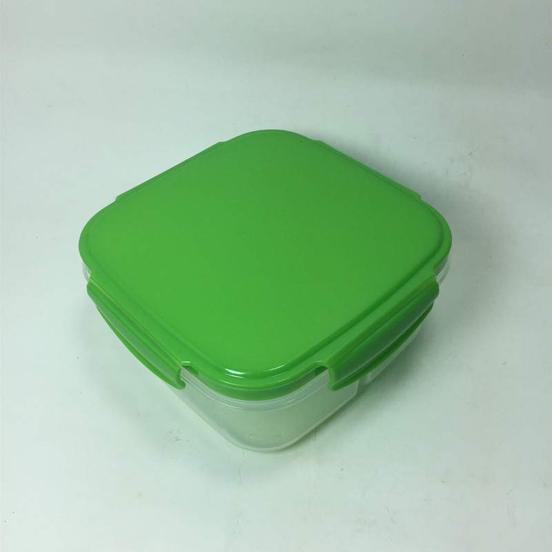 Three Compartment Plastic Food Containers With Ice Pack Lunch Box For Student BPA Free