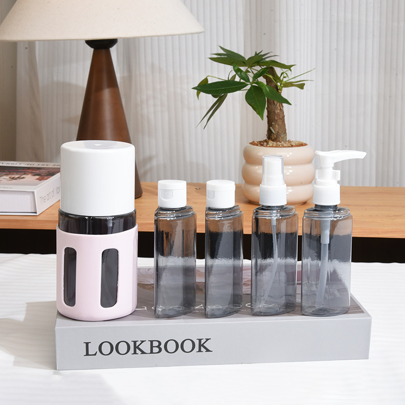 Portable Travel Bottle Set Travel Containers Dispenser for Toiletries Travel Shampoo Bottles for Cosmetic Conditioner and Lotion