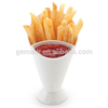 2 in 1 French Fry Dipping Cone holders w dipping bowl BPA Free Snack box cones for French fries