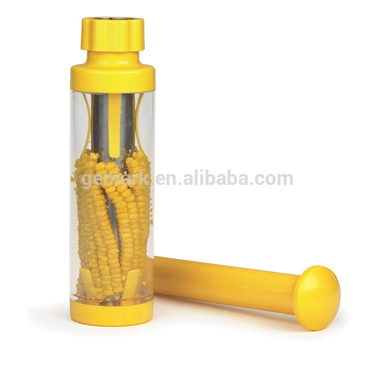 Corn Stripper Stainless Steel Blade Yellow Plastic Handle Corn Cutter corn kernel remover