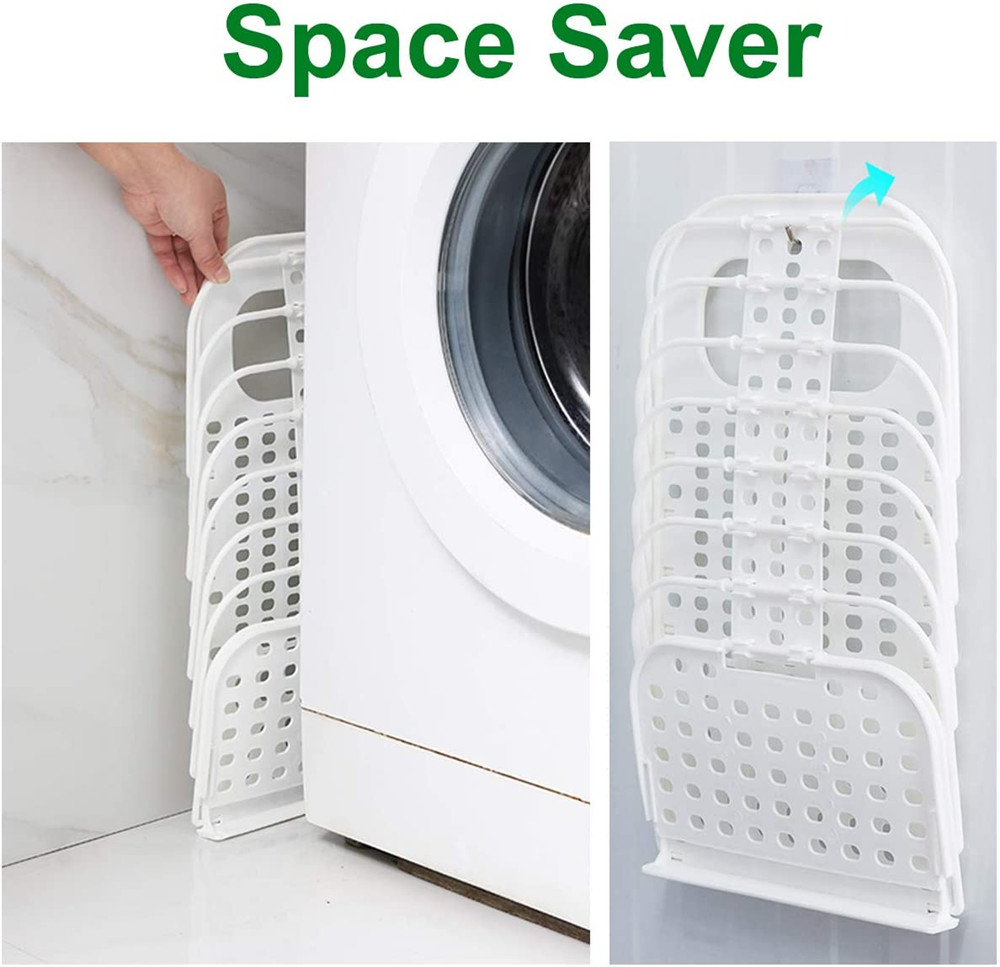 Collapsible Laundry Basket Wall-Mounted with Handle Hanging Portable Laundry Hamper
