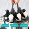 3-in-1 Cook Store and Serve Egg Holder Penguin-Shaped Boiled Egg Cooker for Making Soft or Hard Boiled Eggs