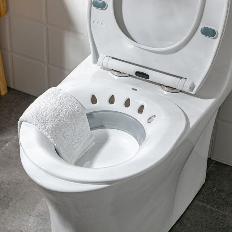 Sitz Bath Washing Hip Basin Folding Portable Bidet Fits on Toilet Perineal Soaking for Hemorrhoidal Maternity Pregnant Women
