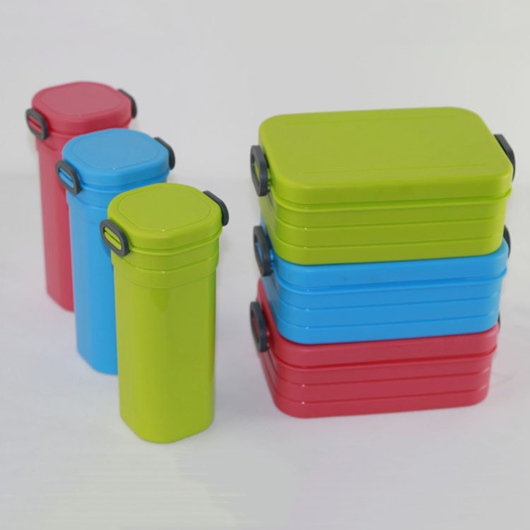 Plastic Set Sandwich-lunchbox and Bottles for Drinking for Children lunch kit lunch box and water bottle set