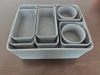 10 pcs Plastic Tray Storage Box Plastic Woven Multi Pack Interlocking Drawer Organizer Bin