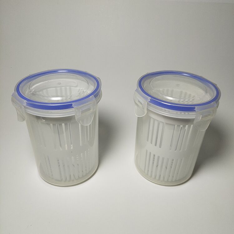 Plastic Pickle Jar with Strainer Flip Transparent Pickle Storage Container with Strainer Insert