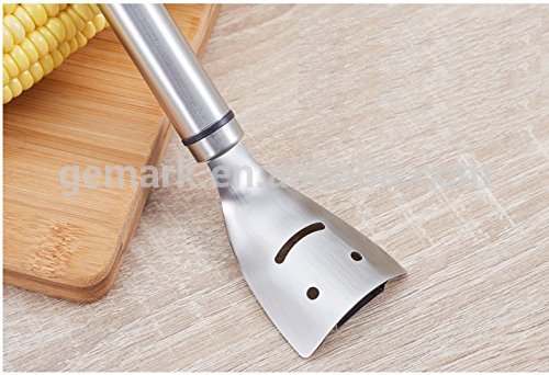 Stainless Steel Smile Face Corn Cob Peeler corn stripper corn zipper Cob Kerneler Cutter Stripper Remover