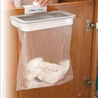Kitchen tools 1pc Portable Hanging Trash Garbage Bag Holder for Kitchen Cupboard Attach-A-Trash The Hanging Trash Bag Holder