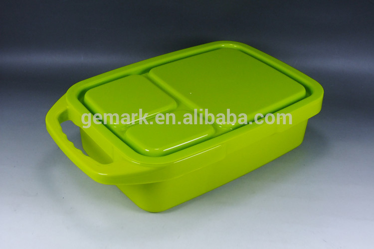 Reusable BPA-Free Container with 3 Food Storage Compartments