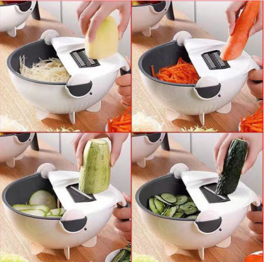 RTS Fruit Vegetable Tools Spiralizer 8 in 1 handheld Kitchen tool Vegetable cutter Spiralizer Spiral Slicer Cutter Juicer