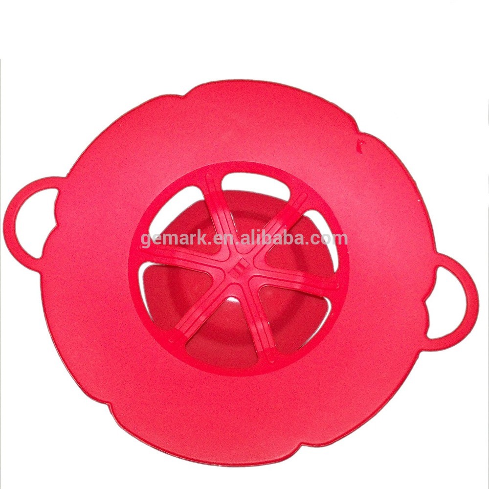 Silicone Boil-Over safeguard Silicone Lid Stops Pots and Pans from Messy Spillovers Boil Over Universal Lid splatter Guard