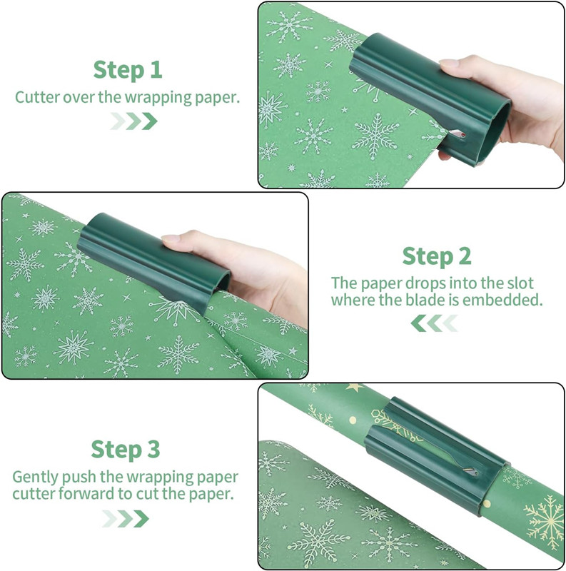 Wrapping Paper Cutter Tool Tube Gift Wrap Cutter For Christmas